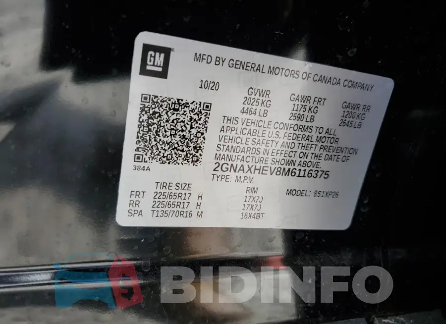 2GNAXHEV8M6116375 Photo# 13