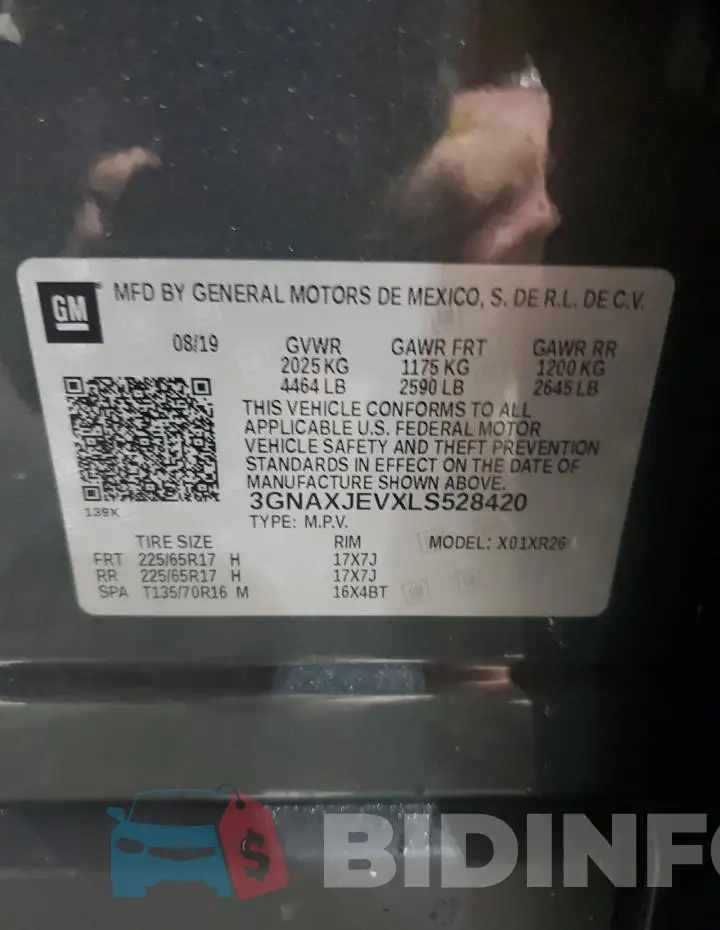 3GNAXJEVXLS528420 Photo# 14