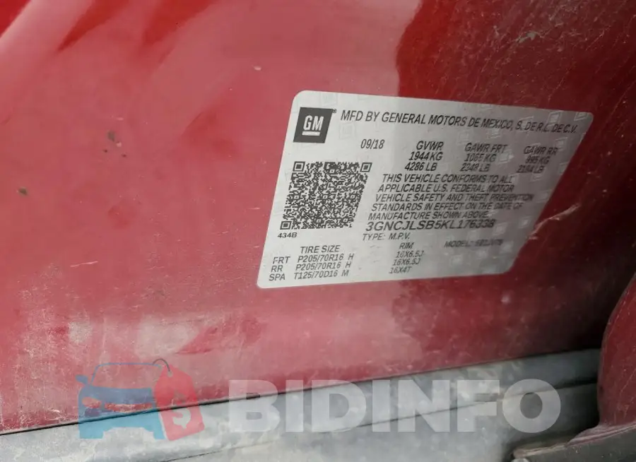 3GNCJLSB5KL176338 Photo# 12
