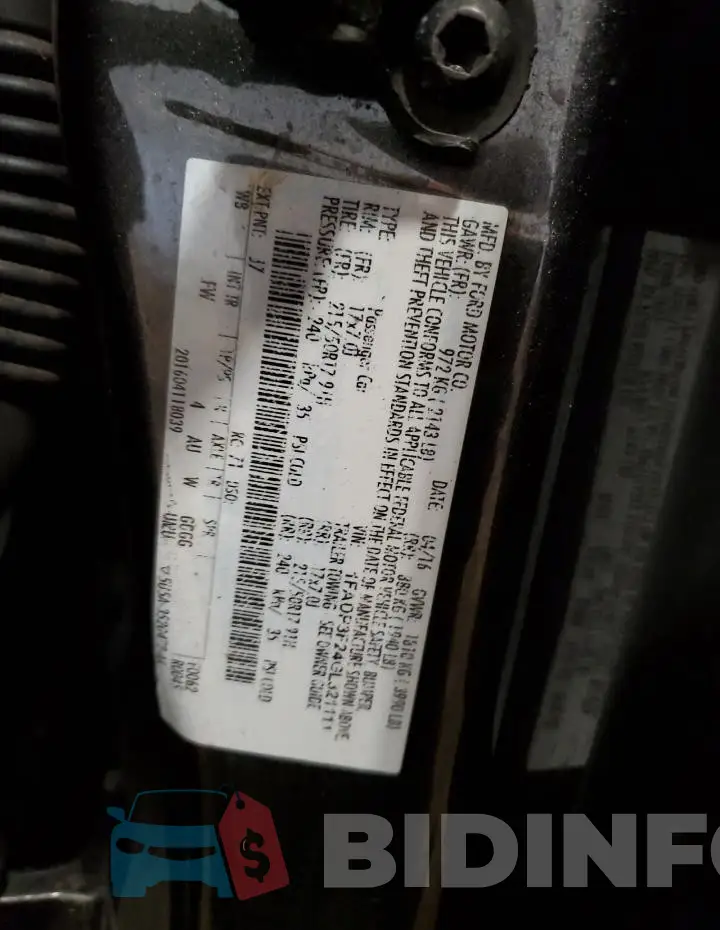 1FADP3F24GL321111 Photo# 12