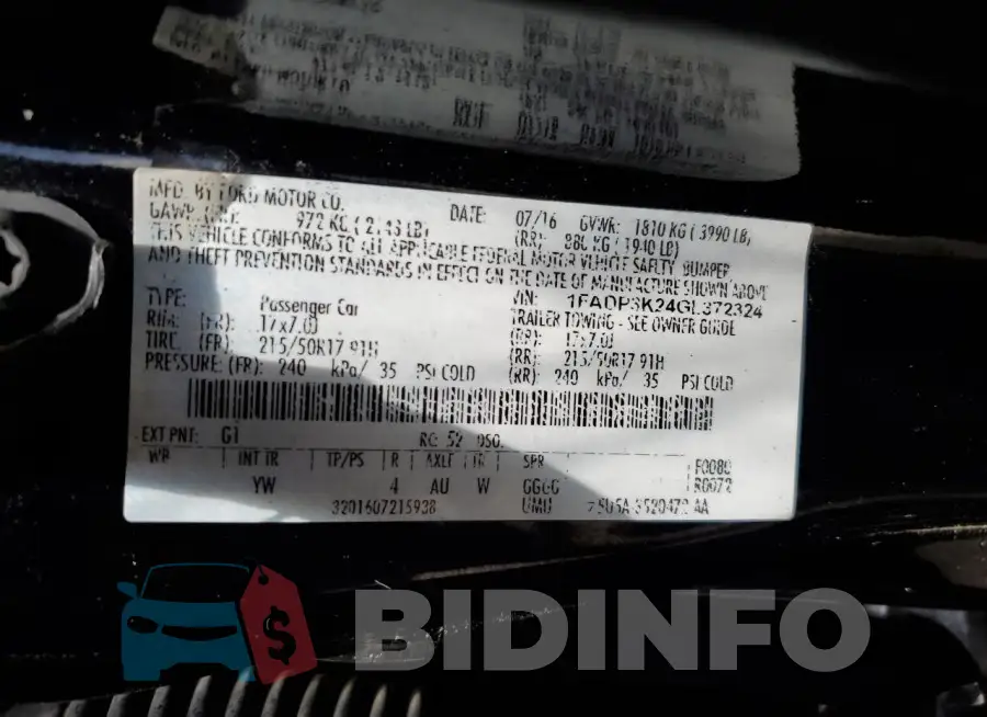 1FADP3K24GL372324 Photo# 12