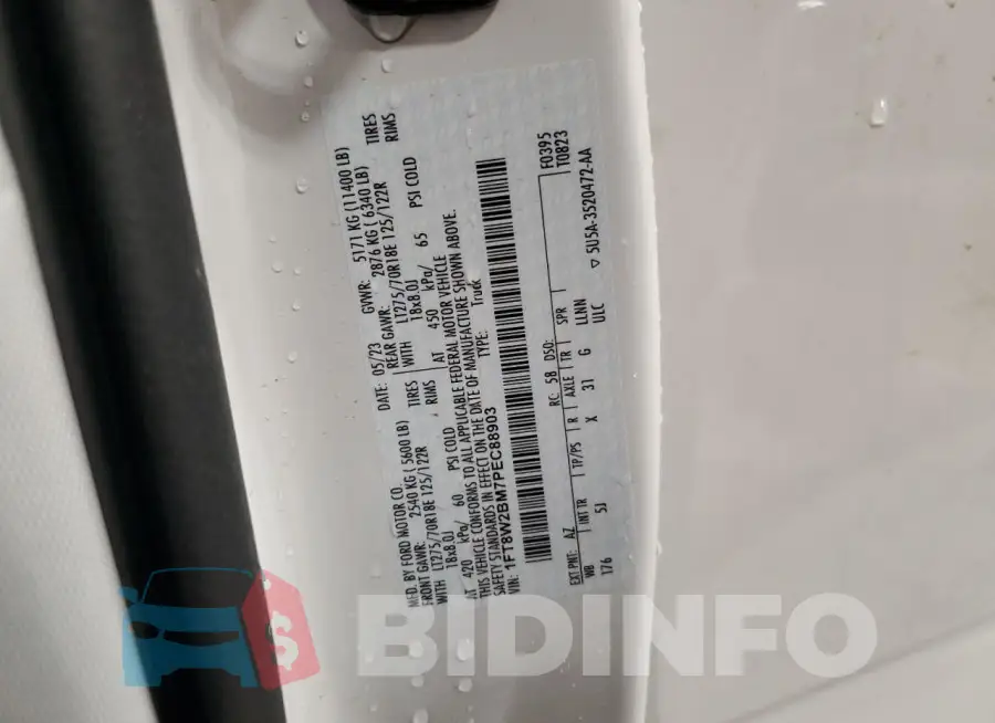 1FT8W2BM7PEC88903 Photo# 12