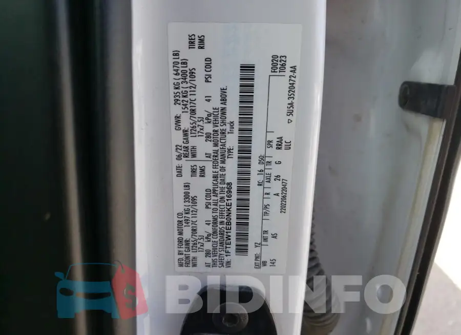 1FTEW1EB0NKE16968 Photo# 13
