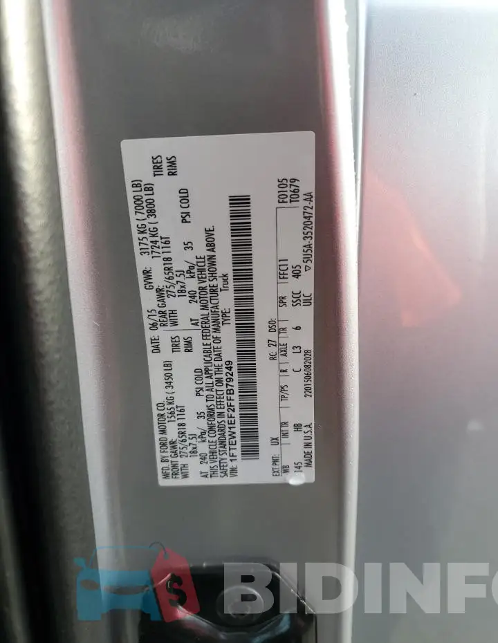 1FTEW1EF2FFB79249 Photo# 12