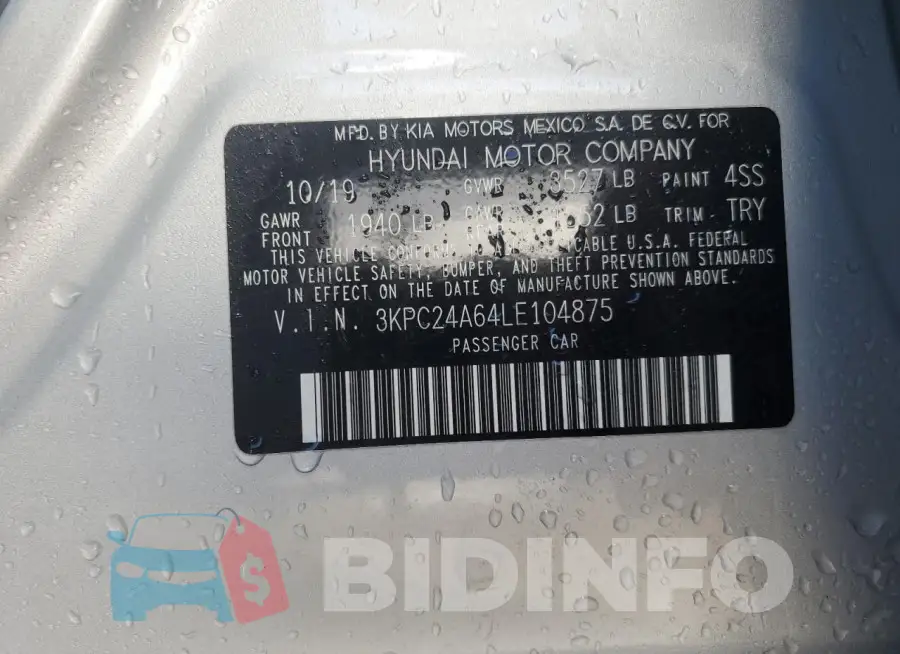 3KPC24A64LE104875 Photo# 13