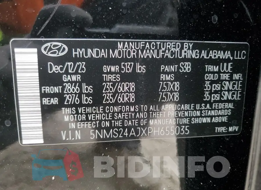 5NMS24AJXPH655035 Photo# 12