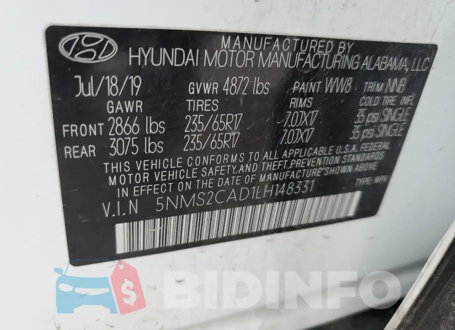 5NMS2CAD1LH148331 Photo# 13