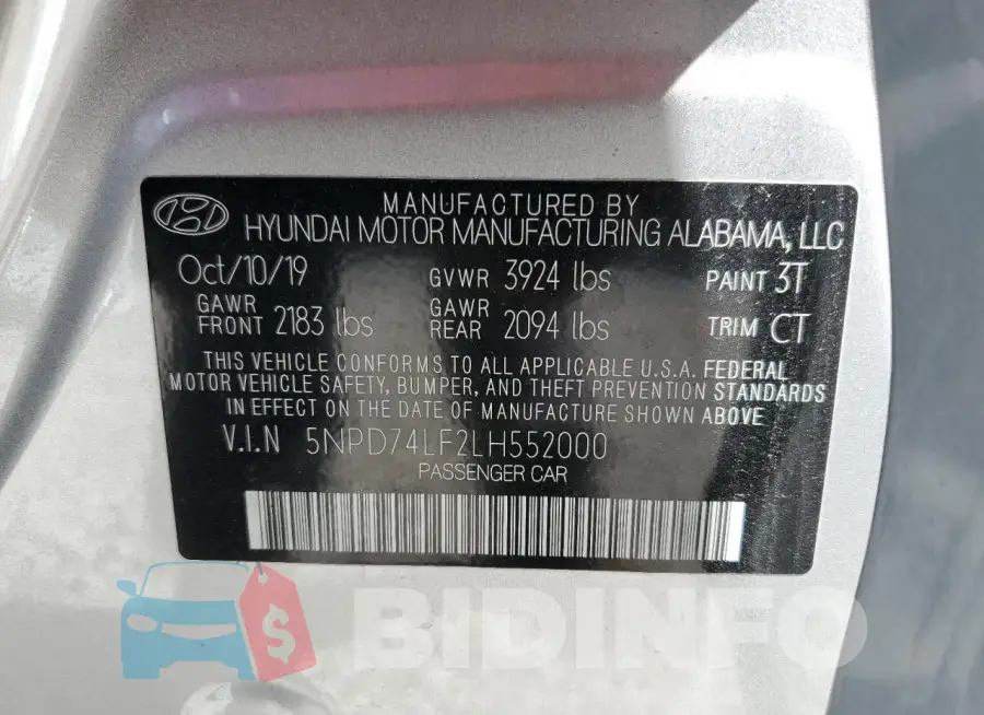 5NPD74LF2LH552000 Photo# 13