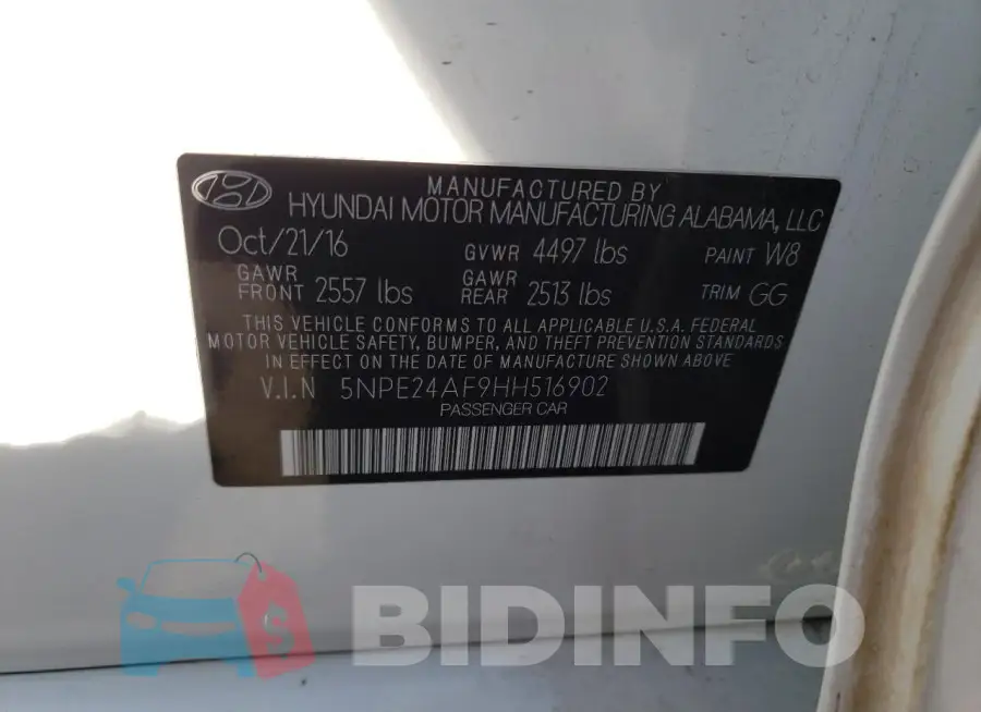 5NPE24AF9HH516902 Photo# 12