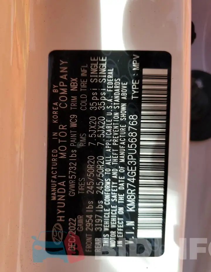 KM8R74GE3PU568768 Photo# 14