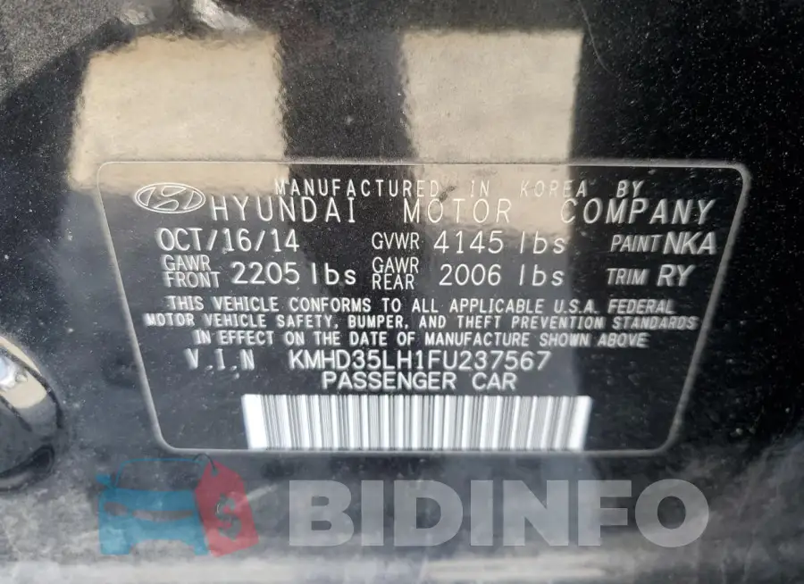 KMHD35LH1FU237567 Photo# 13