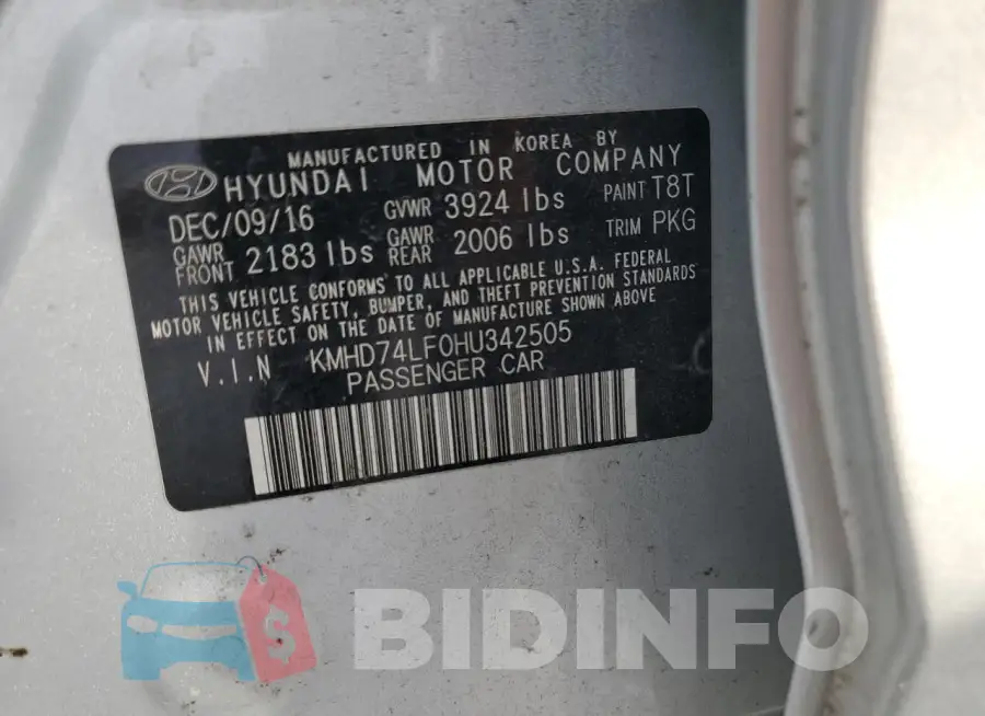 KMHD74LF0HU342505 Photo# 12