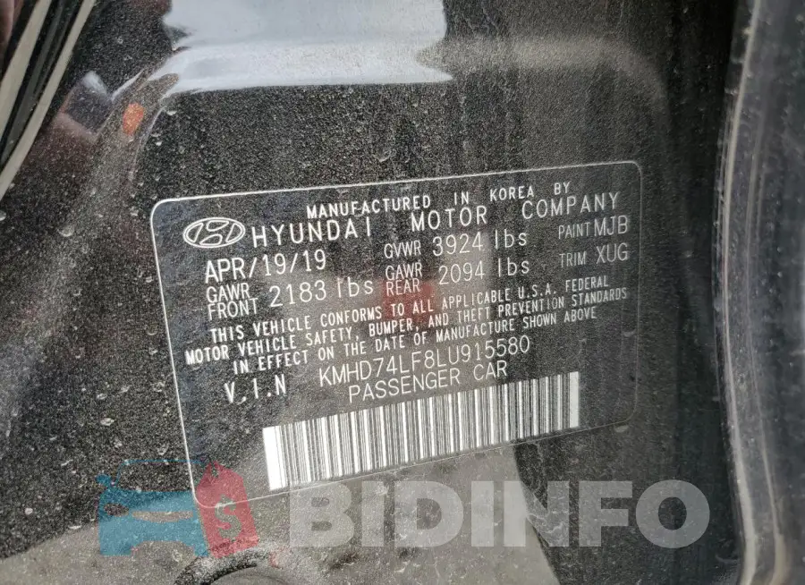 KMHD74LF8LU915580 Photo# 12