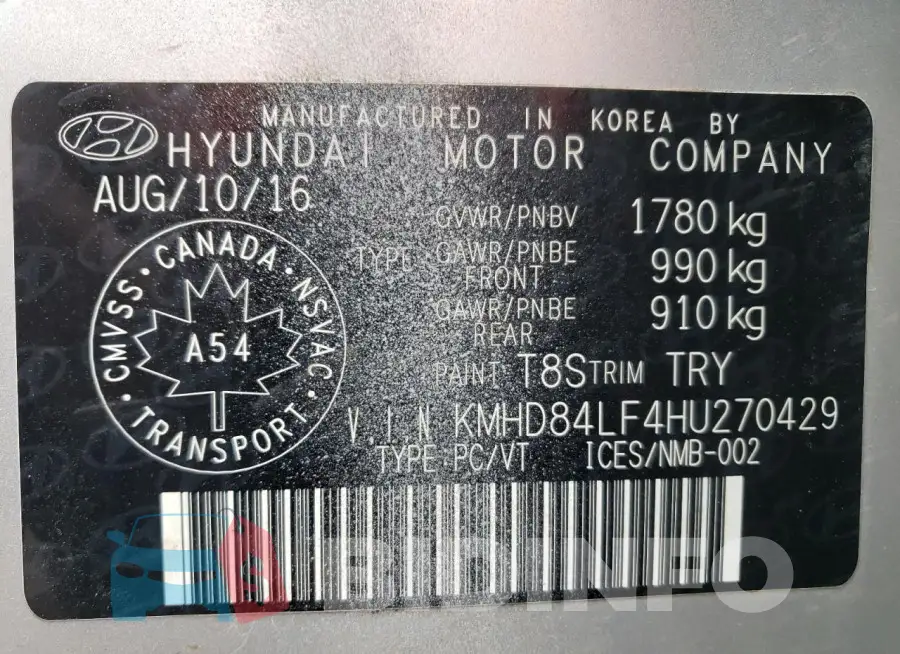 KMHD84LF4HU270429 Photo# 10