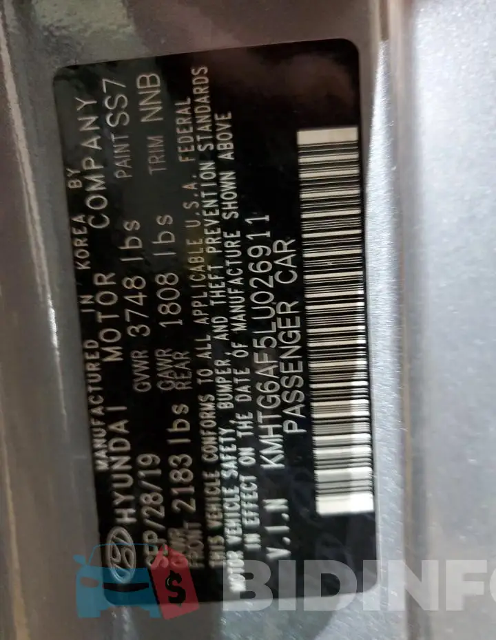 KMHTG6AF5LU026911 Photo# 13