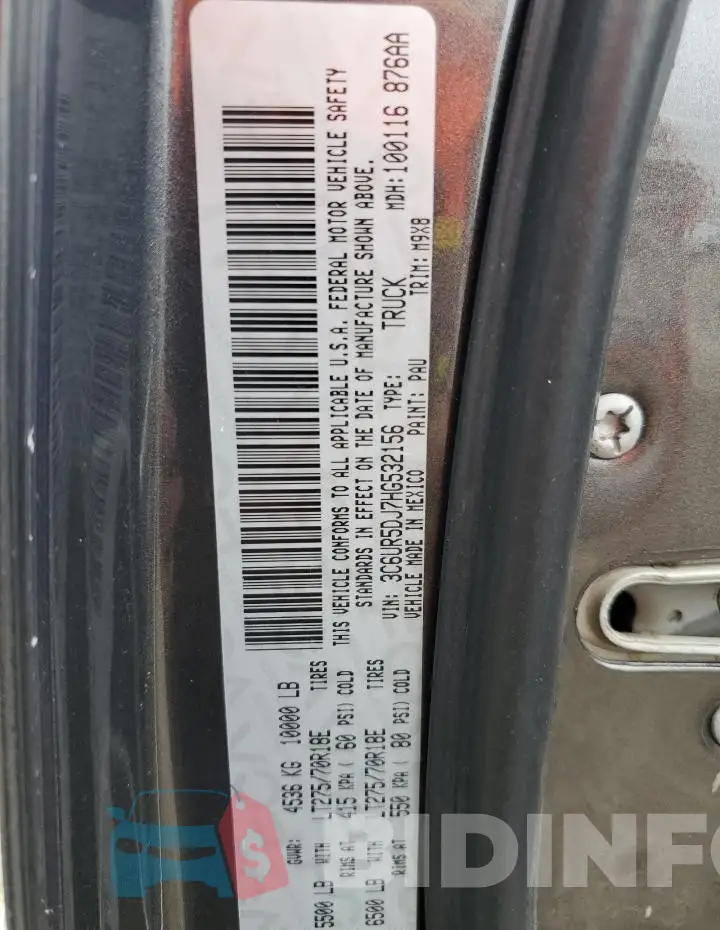3C6UR5DJ7HG532156 Photo# 12