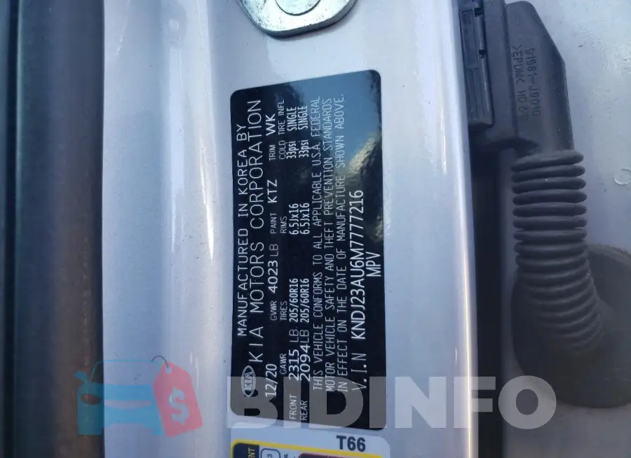 KNDJ23AU6M7777216 Photo# 12