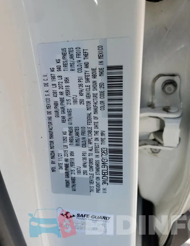 3MVDMBDL5MM317263 Photo# 12