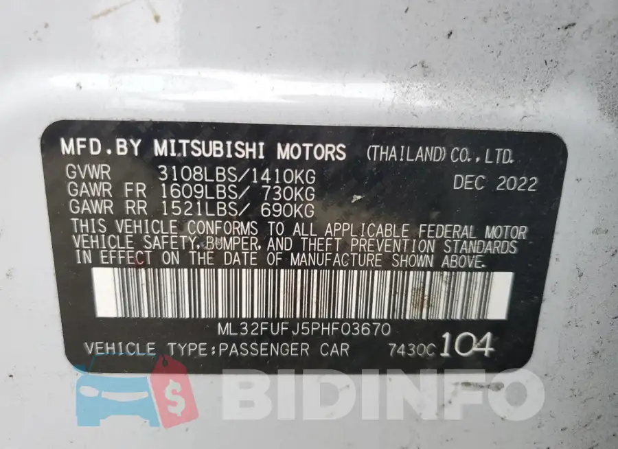 ML32FUFJ5PHF03670 Photo# 12