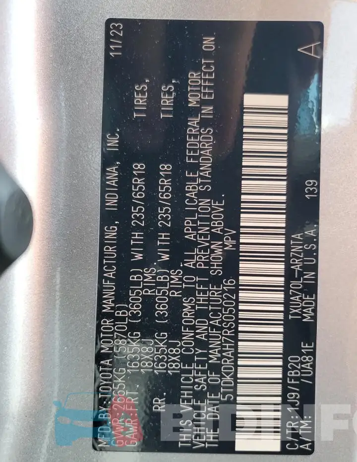 5TDKDRAH7RS050216 Photo# 13