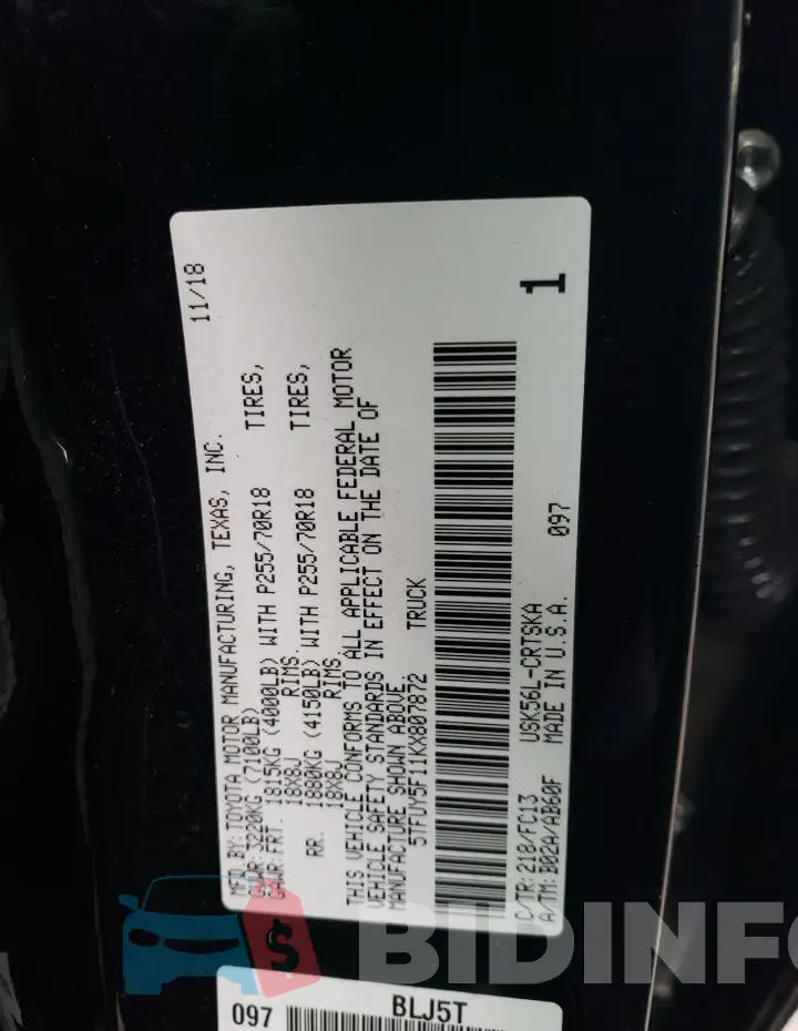 5TFUY5F11KX807872 Photo# 12
