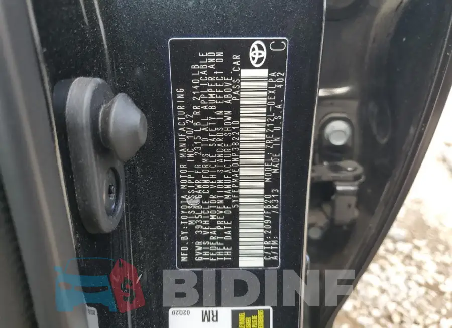5YFEPMAE0NP382210 Photo# 12