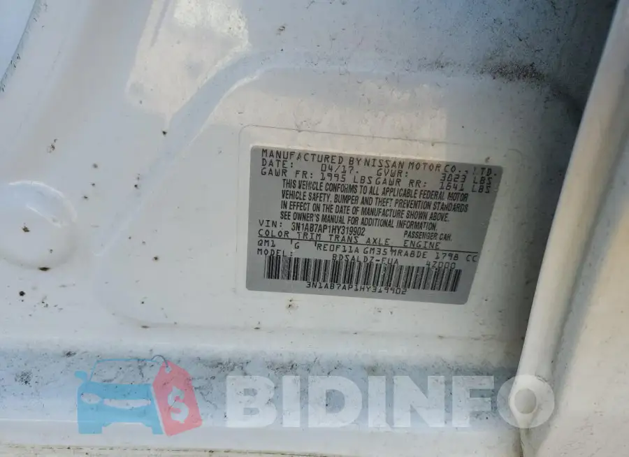 3N1AB7AP1HY319902 Photo# 12