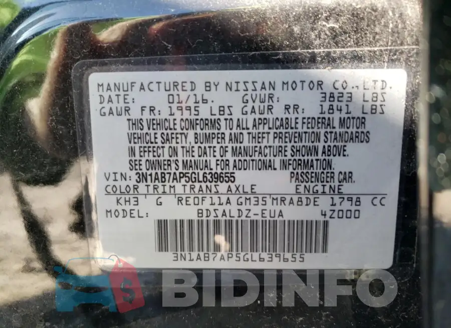 3N1AB7AP5GL639655 Photo# 12