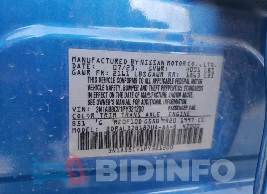 3N1AB8CV1PY321200 Photo# 12