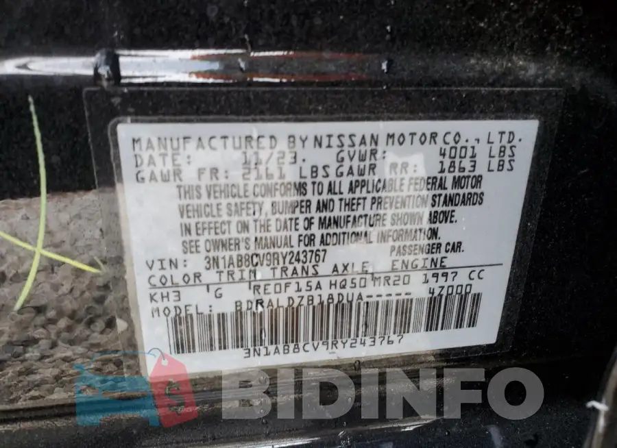 3N1AB8CV9RY243767 Photo# 12