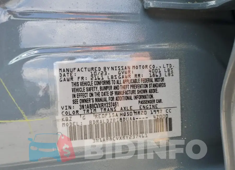 3N1AB8CVXRY237461 Photo# 12