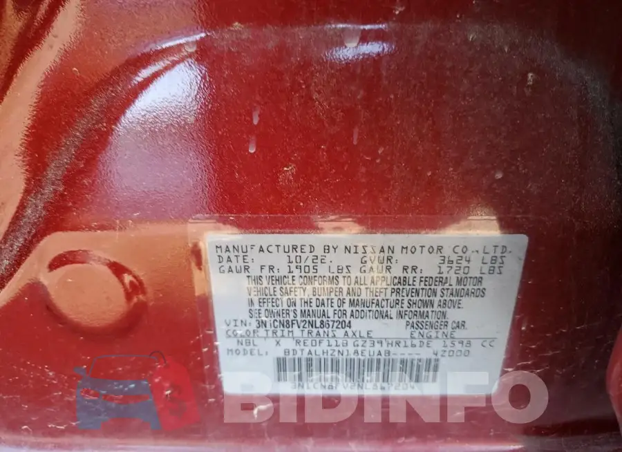 3N1CN8FV2NL867204 Photo# 12