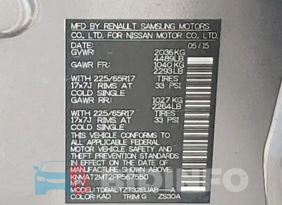 KNMAT2MT2FP567550 Photo# 12
