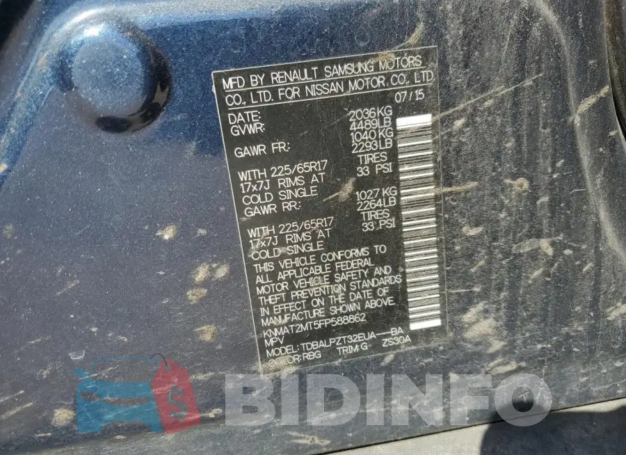 KNMAT2MT5FP588862 Photo# 13