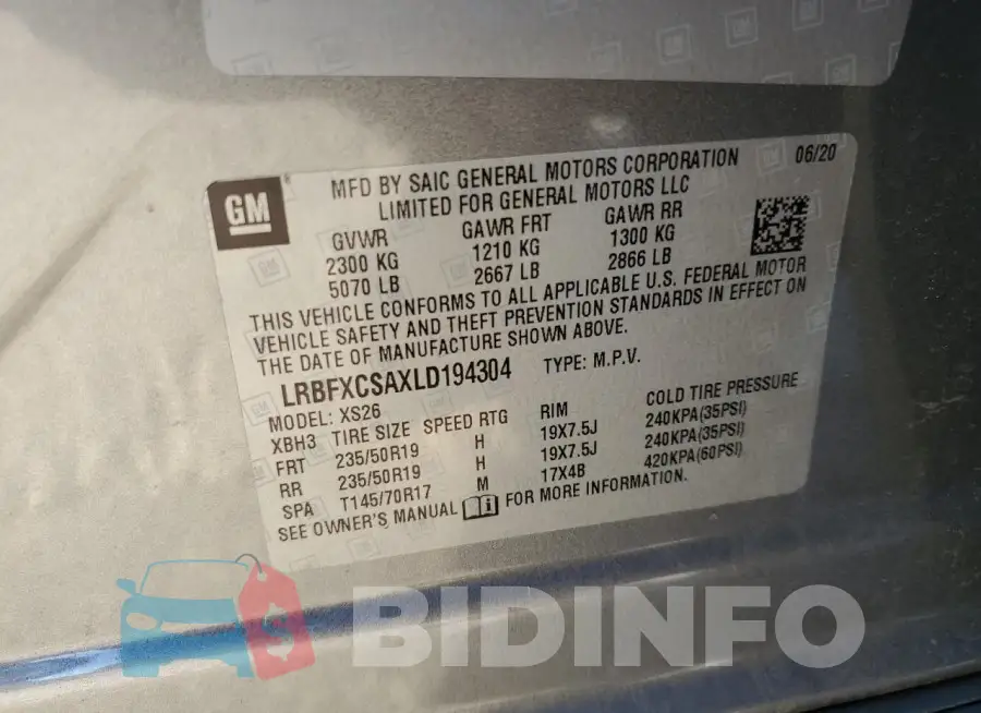 LRBFXCSAXLD194304 Photo# 12