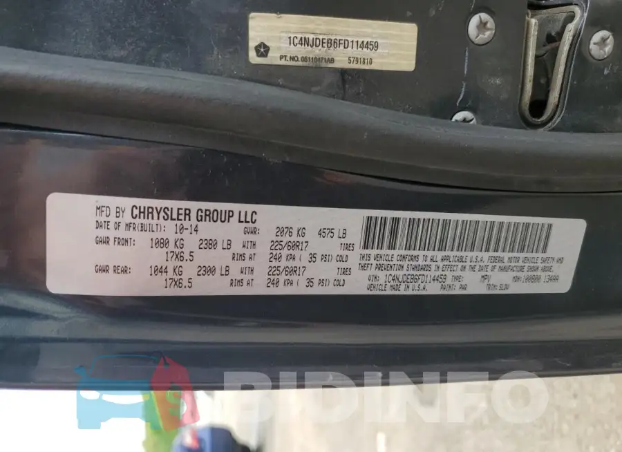 1C4NJDEB6FD114459 Photo# 13