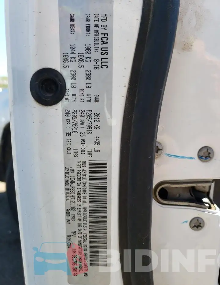 1C4NJPBB1HD121182 Photo# 12