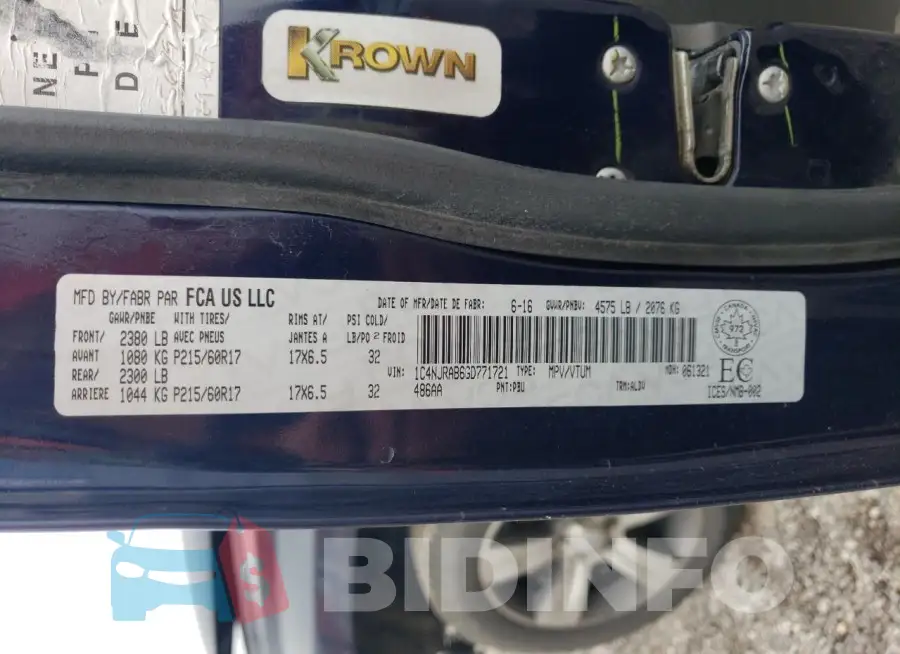 1C4NJRAB6GD771721 Photo# 12