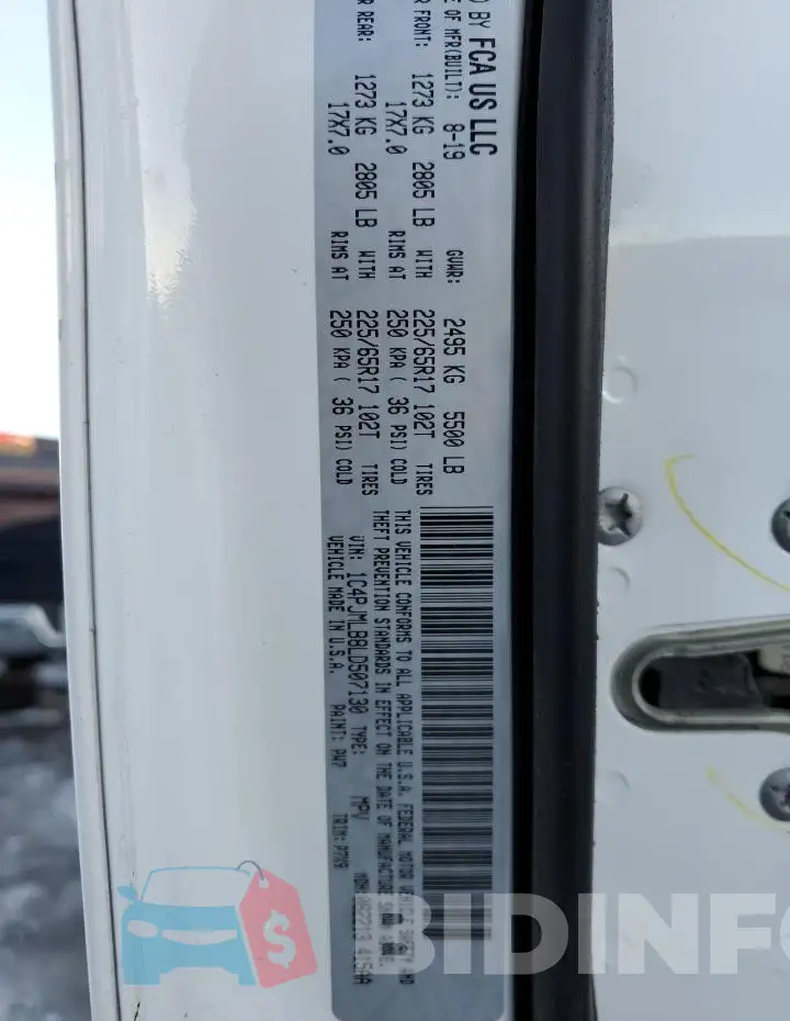 1C4PJMLB8LD507130 Photo# 12