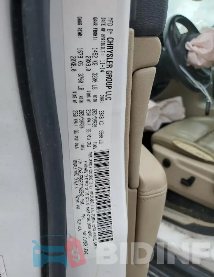 1C4RJFBG2FC706542 Photo# 12