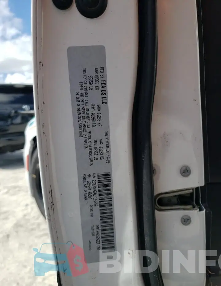 2C3CDXAGXLH114050 Photo# 12