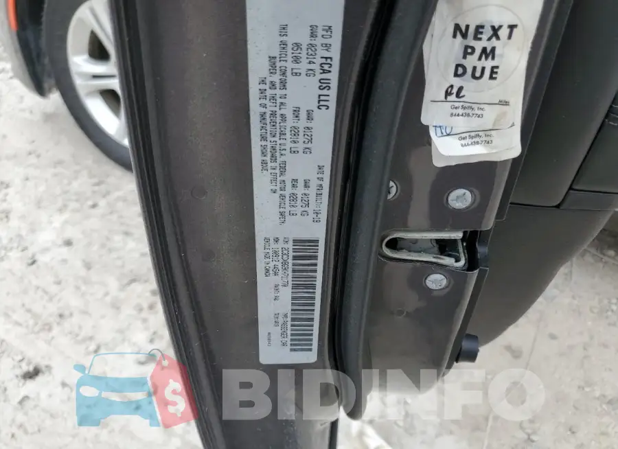 2C3CDXBG9KH711770 Photo# 12