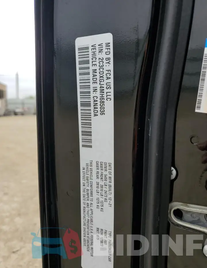 2C3CDXGJ4MH685036 Photo# 13