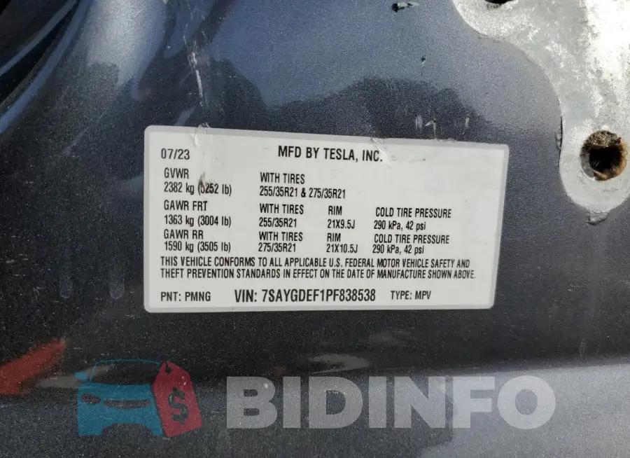 7SAYGDEF1PF838538 Photo# 13
