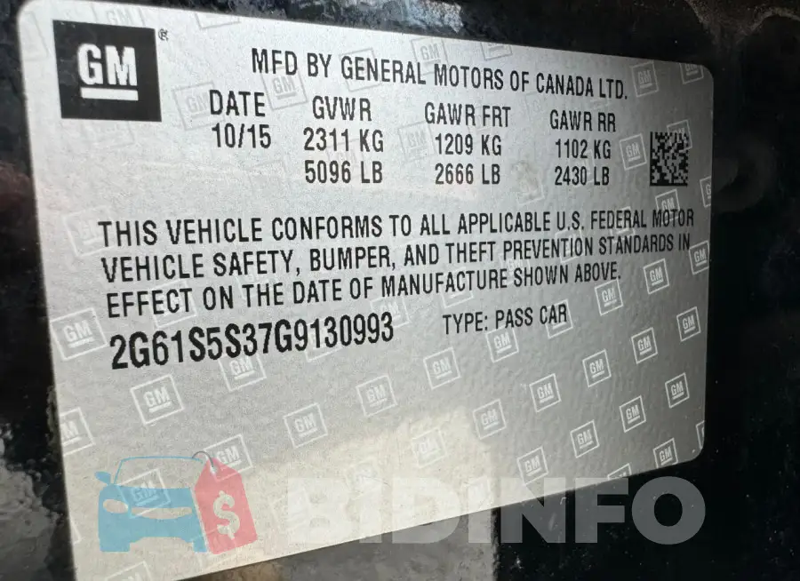 2G61S5S37G9130993 Photo# 15