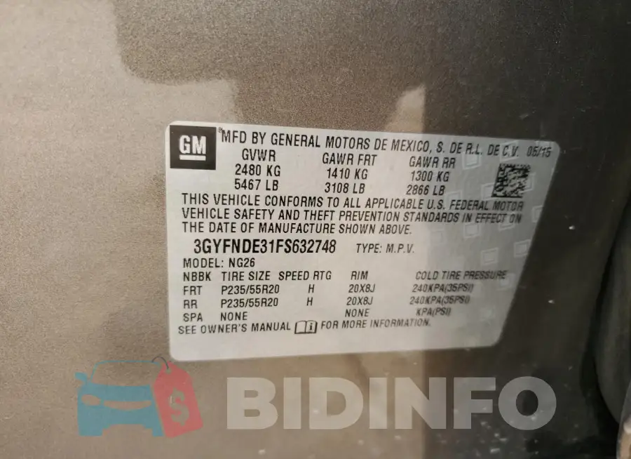 3GYFNDE31FS632748 Photo# 13