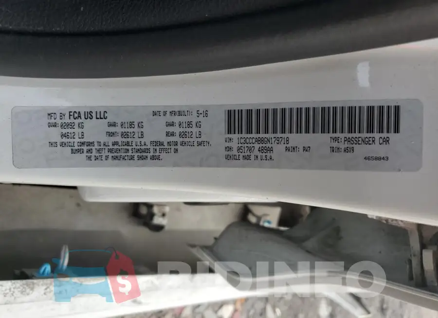 1C3CCCAB8GN179718 Photo# 12
