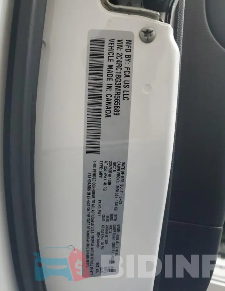 2C4RC1BG3MR565689 Photo# 13