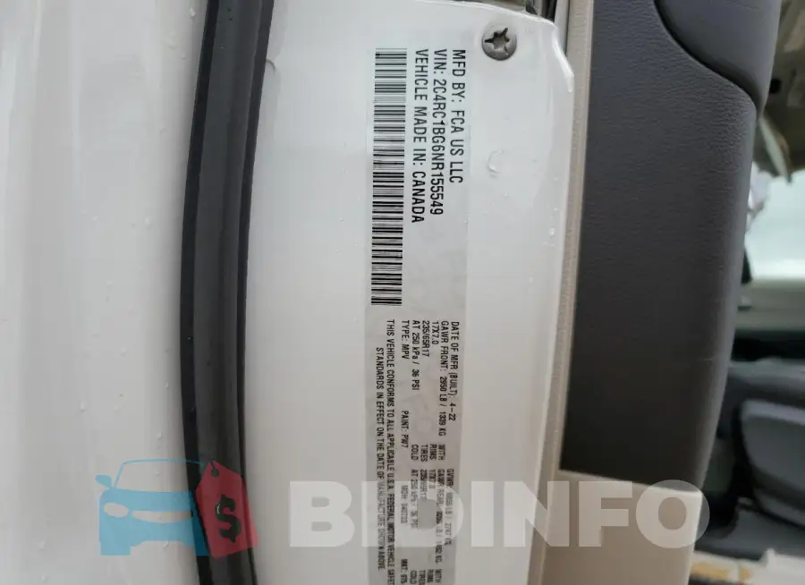 2C4RC1BG6NR155549 Photo# 13