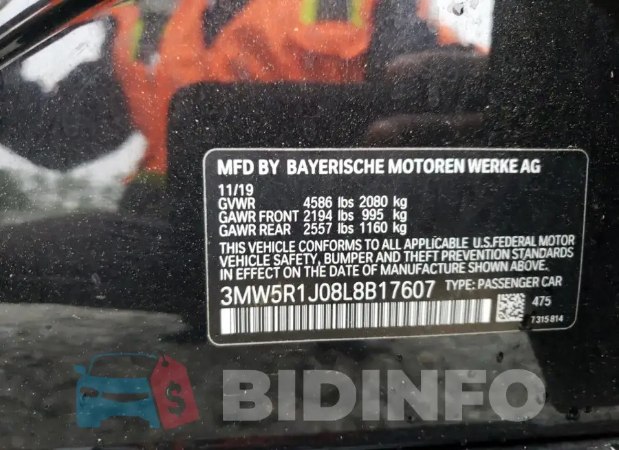 3MW5R1J08L8B17607 Photo# 12